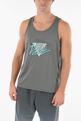 SWIM Tank Top con Stampa Logo