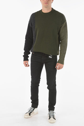 Stretch Denim D-STRUKT 5-pocket Jeans with Logo 16cm