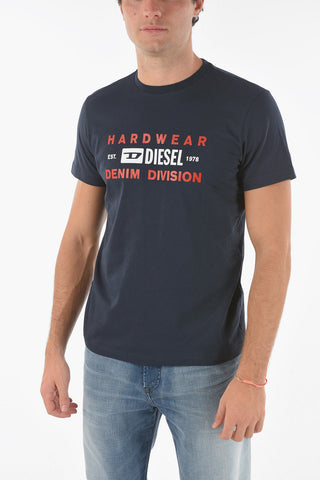 Printed T-DIEGOS-K32 Cotton T-Shirt