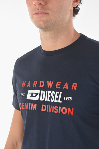 Printed T-DIEGOS-K32 Cotton T-Shirt