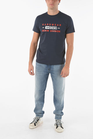 Printed T-DIEGOS-K32 Cotton T-Shirt
