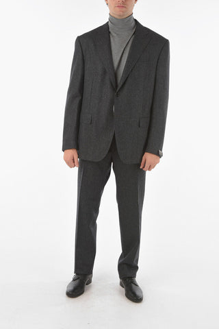 2 Button ACADEMY Flap Pocket Virgin Wool Suit