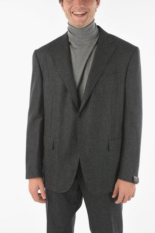 2 Button ACADEMY Flap Pocket Virgin Wool Suit