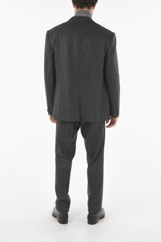 2 Button ACADEMY Flap Pocket Virgin Wool Suit