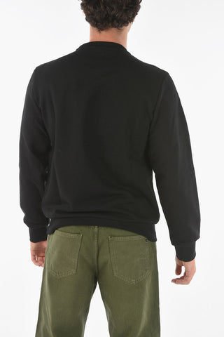 Embossed Print S-CORY Crew Neck Sweatshirt