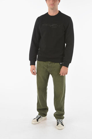 Embossed Print S-CORY Crew Neck Sweatshirt