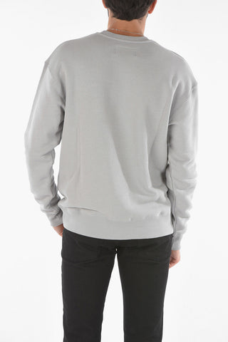 logo embroidered crew-neck sweatshirt