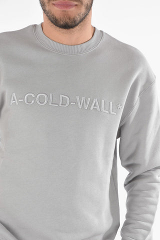 logo embroidered crew-neck sweatshirt