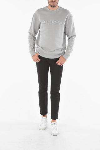 logo embroidered crew-neck sweatshirt