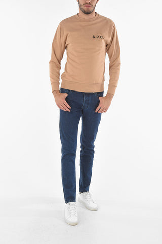 Crew-Neck Brushed Printed Logo JIMMY Sweatshirt