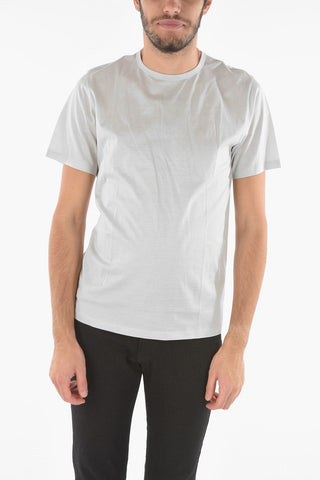 T-shirt girocollo a tinta unita