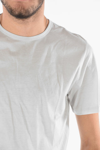 T-shirt girocollo a tinta unita