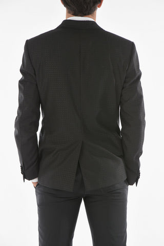 center vent shawl lapel CERIM. ACADEMY 3 piece waistcoat suit