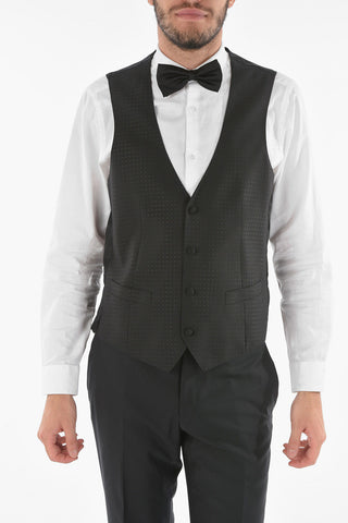 center vent shawl lapel CERIM. ACADEMY 3 piece waistcoat suit