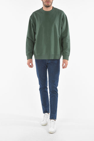 Solid TOSCAN Crew-Neck Sweatshirt