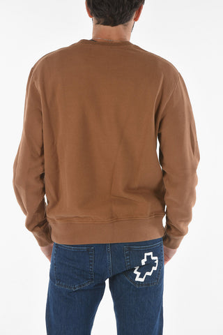 Crew-neck Sweatshirt with Embroidered Logo