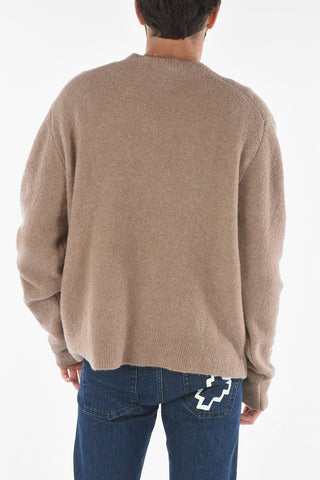 Merino Wool Blend Crew-neck Sweater