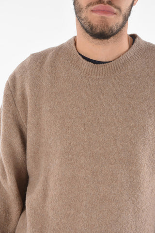 Merino Wool Blend Crew-neck Sweater
