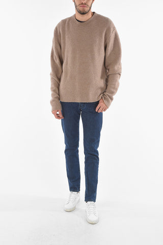 Merino Wool Blend Crew-neck Sweater