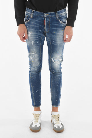 Distressed TIDY BIKER Jeans 17cm