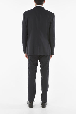 CC COLLECTION 3-Piece CERIM.RESET Jacquard Virgin Wool Suit