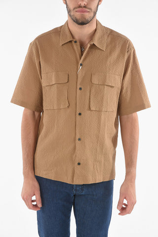 Ahort Sleeved AMARE Shirt With Front Pockets