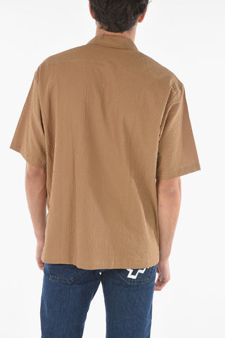 Ahort Sleeved AMARE Shirt With Front Pockets