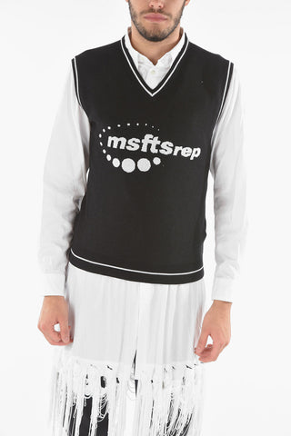 V-Neck Knitted Vest