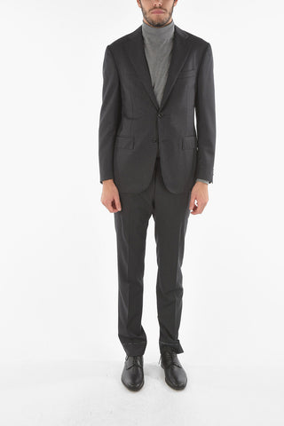 Virgin Wool ACADEMY Suit with Notch Lapel