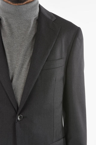 Virgin Wool ACADEMY Suit with Notch Lapel