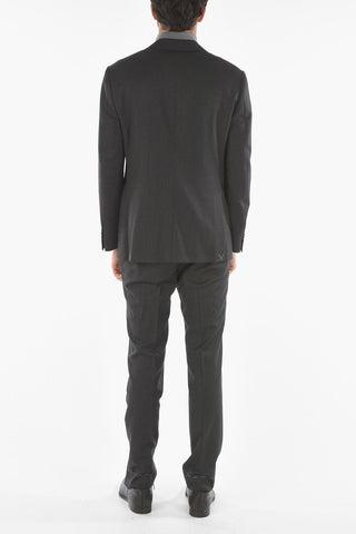 Virgin Wool ACADEMY Suit with Notch Lapel