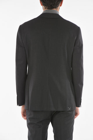 Virgin Wool ACADEMY Suit with Notch Lapel