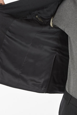 Virgin Wool ACADEMY Suit with Notch Lapel