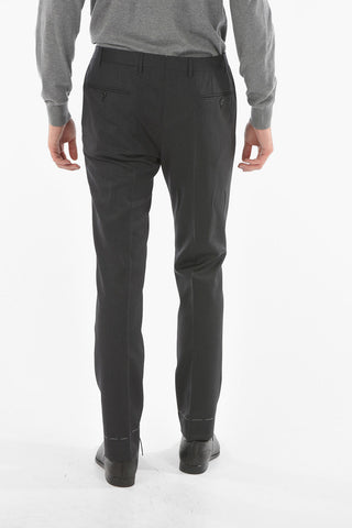 Virgin Wool ACADEMY Suit with Notch Lapel