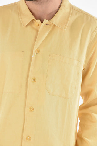 Cotton and Linen RUFFO JC Shirt with Double Breast Pockets