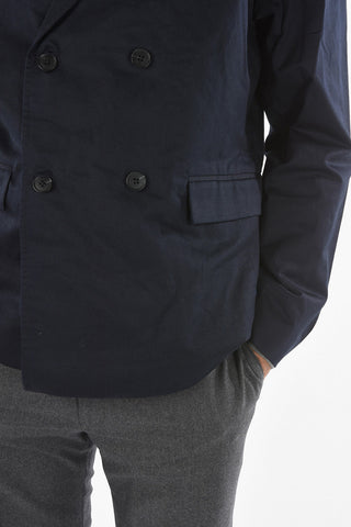 Notch Lapel Double-breasted BROWN Blazer