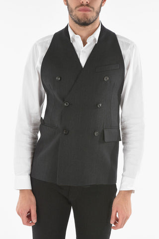 MM10 Gilet Doppiopetto in Lana