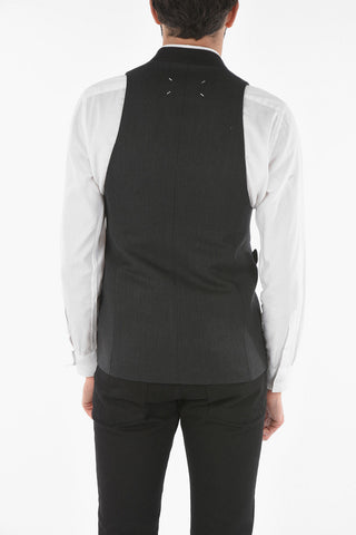 MM10 Gilet Doppiopetto in Lana