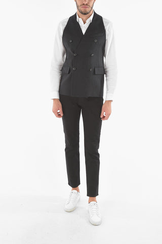 MM10 Gilet Doppiopetto in Lana