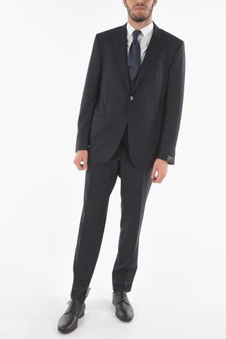 3-Piece Peak Lapel CERIM.ACADEMY Virgin Wool Suit