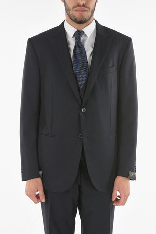 3-Piece Peak Lapel CERIM.ACADEMY Virgin Wool Suit