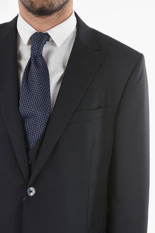 3-Piece Peak Lapel CERIM.ACADEMY Virgin Wool Suit
