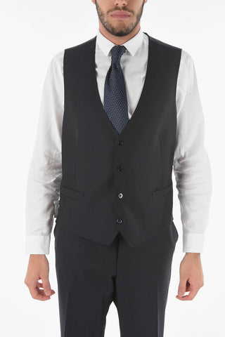 3-Piece Peak Lapel CERIM.ACADEMY Virgin Wool Suit