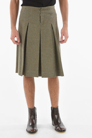 MM10 Skort in Lana con Pinces