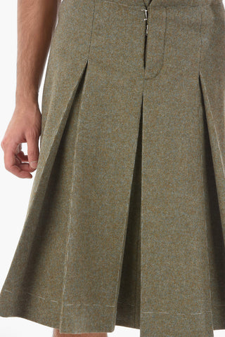 MM10 Skort in Lana con Pinces