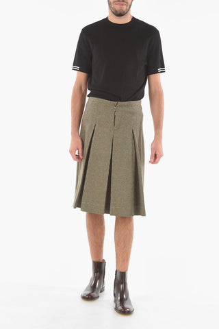 MM10 Skort in Lana con Pinces