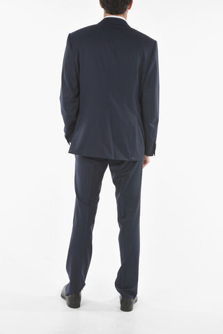 3-Piece LEADER Pin Check Virgin Wool Suit
