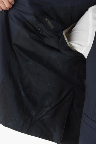3-Piece LEADER Pin Check Virgin Wool Suit