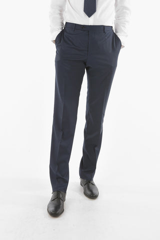 3-Piece LEADER Pin Check Virgin Wool Suit