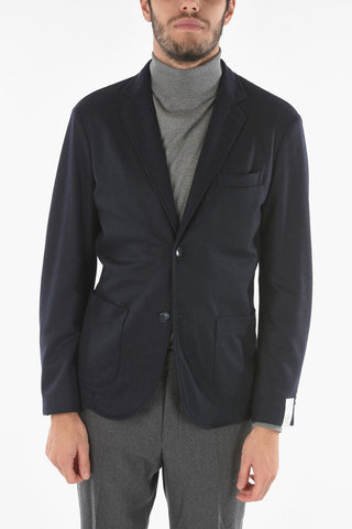 Virgin Wool Blend CHELSEA Blazer with Notch Lapel